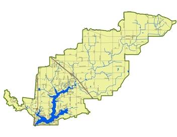 Spring Lake watershed map